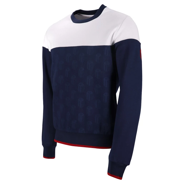 BOLOGNA FC WHITE AND BLUE FAN SWEATSHIRT 2023/24 - KIDS