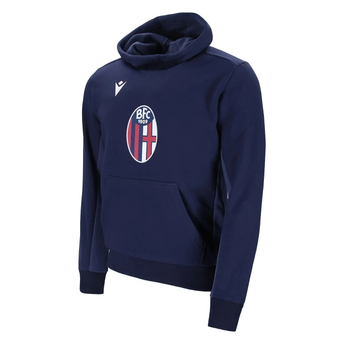 BOLOGNA FELPA CAPPUCCIO BAMBINO FAN LOGO 2023/24