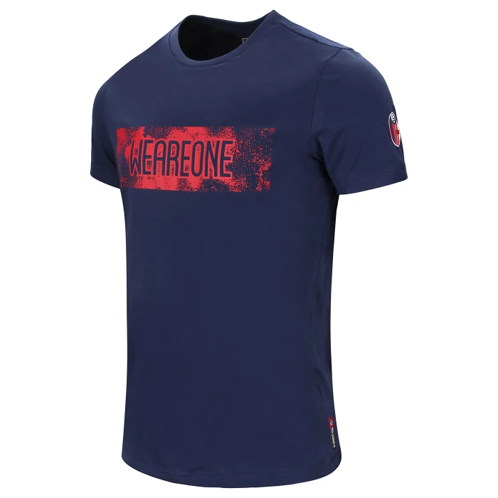 BOLOGNA T-SHIRT FAN WE ARE ONE BAMBINO NAVY 2024/25