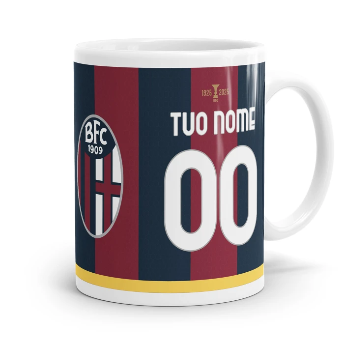 BOLOGNA TAZZA MUG MAGLIA GARA HOME 2024/25